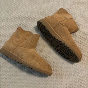 Ugg mini unlined perforated boot